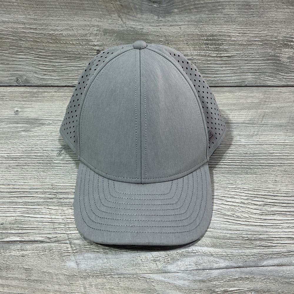 Melin Gray Snapback Hat Cap for Adults A-Game Hydro, Adjustable, Vented